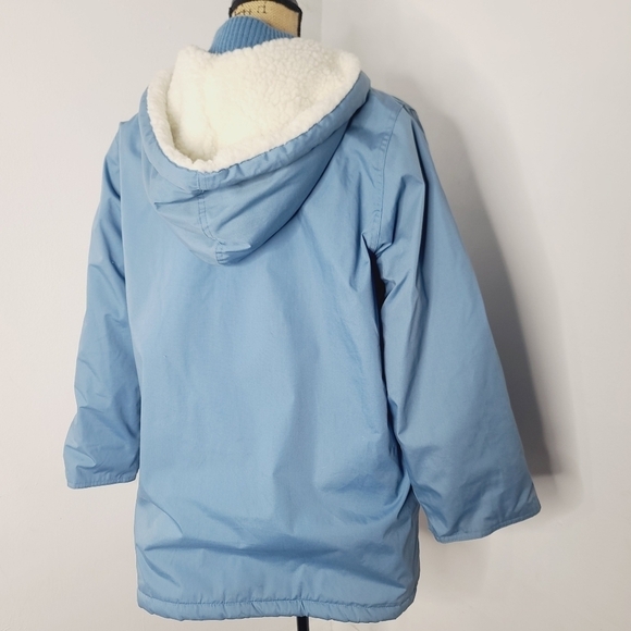 Vintage 80s Blue Sherpa Lined Winter Jacket Windsor Bay 1X Plus - Picture 4 of 15